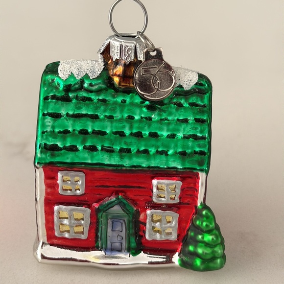 Department 56 Other - Dept 56 Miniature Glass Red
Green House Hanging ornanment